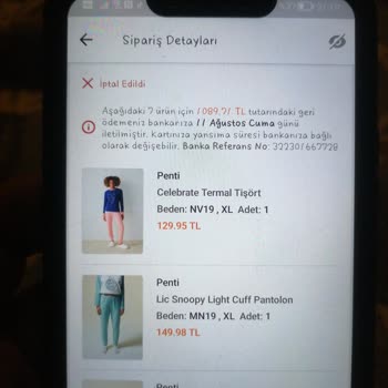 Trendyol Penti Mağazası Alışveriş Keyfi İptal Edildi