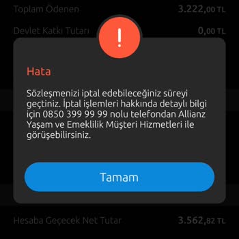 Yapı Kredi Bankası Otomatik BES İptali Yapmak İstiyorum
