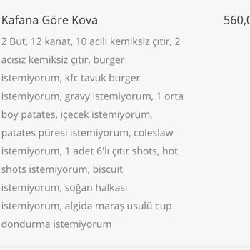 Yemeksepeti Üzerinden KFC'den Sipariş Verdim, Ancak Eksik Ürün Geldi Ve Müşteri Hizmetleri İle İletişim Kuramıyorum.