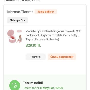 Mercan Ticaret Hepsiburada'dan Aldığım Çocuk Tuvaleti