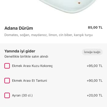 Yemeksepeti’nden Başka Ürün Yollan