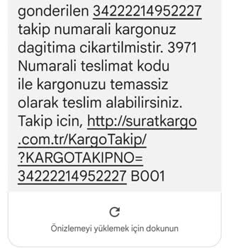 Sürat Kargo Ürünümü Teslim Etmiyorlar