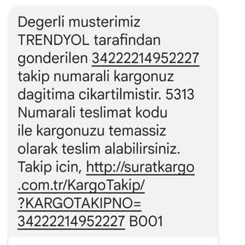 Sürat Kargo Ürünümü Teslim Etmiyorlar