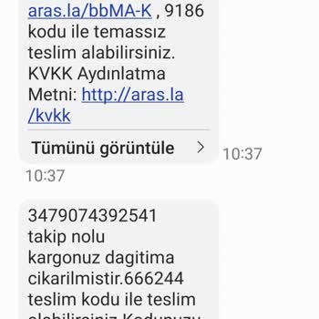 Aras Kargo Dağıtım ve Teslim Edememesi