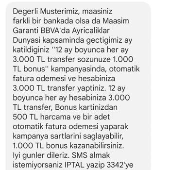 Garanti Bankası12 Ay Transfer Kampanyası Sözünü Tutmaması