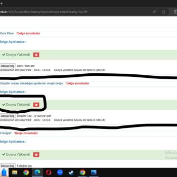 İstanbul Medeniyet Üniversitesi Yatay Geçiş Başvurusunda Belge Eksik Hatası Veriyor