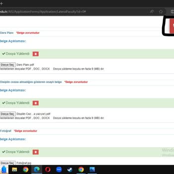 İstanbul Medeniyet Üniversitesi Yatay Geçiş Başvurusunda Belge Eksik Hatası Veriyor