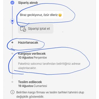 Hepsiburada Ürünüm Kargoya Verilmiyor Hazırlanmamış Bile