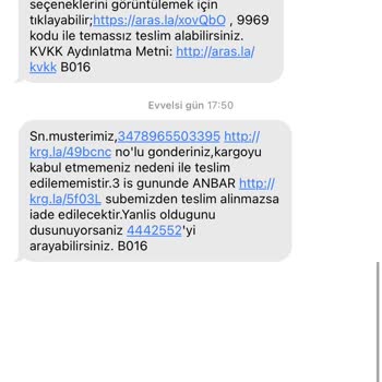 Trendyol Kargosu, Aras Kargo Anbar Şubesi Kayseri