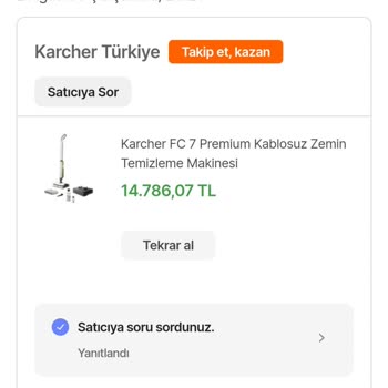 Karcher Ve Hepsiburada Siparişimi Zamlı Satmak İçin İptal Ettiler