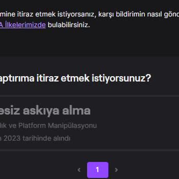 Twitch. TV Süresiz Askıya Alma İşlemi