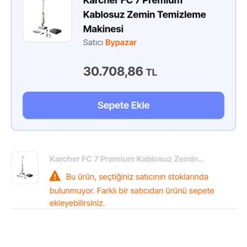 Karcher Ve Hepsiburada Siparişimi Zamlı Satmak İçin İptal Ettiler