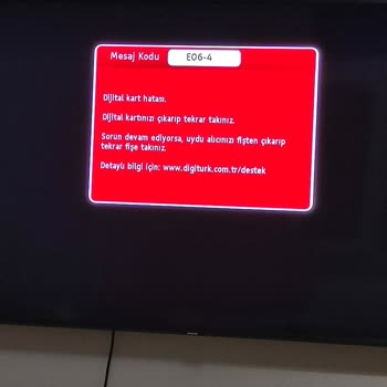 Digiturk Kart Hatası Veriyor