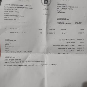 Samsung Tamir Edilemeyen Arıza