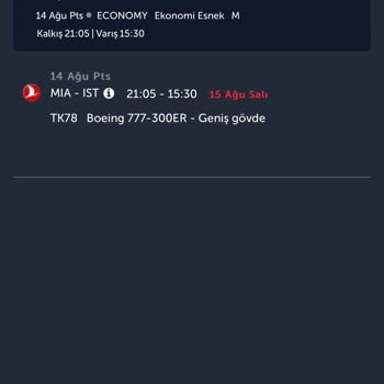 THY Cezasız Değişiklik İle Bilet Aldım Değişim İçin 20.000 TL İsteniyor