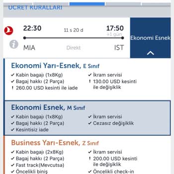 THY Cezasız Değişiklik İle Bilet Aldım Değişim İçin 20.000 TL İsteniyor