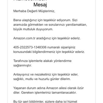 Amazon Sipariş Vermiş Olduğum Ürünün İptal Edilmesi