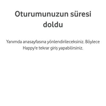 Vodafone Yanımda Uygulamasında Oturum Hatası 4