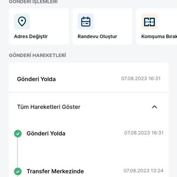 Trendyol Express Gönderi Yolda Sorunu