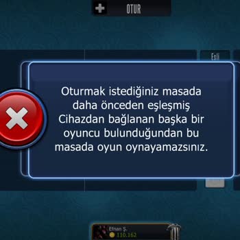 101 Okey Plus Esli Oyunda Oynayamama