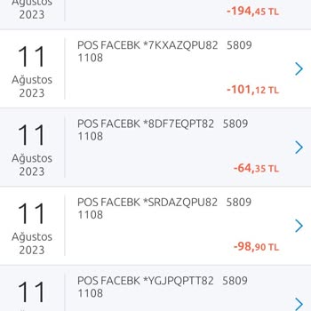 Facebook Banka Kartım Kopyalandı