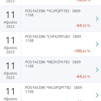 Facebook Banka Kartım Kopyalandı