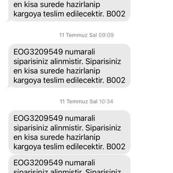 Mavi Teslim Edilmeyen Ürün.