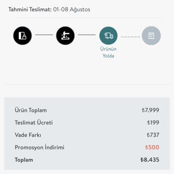 Vivense Ürünümün Söylenen Zamanda Gelmemesi