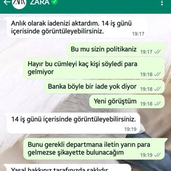 Zara Kargo Ücret İade Zaafı