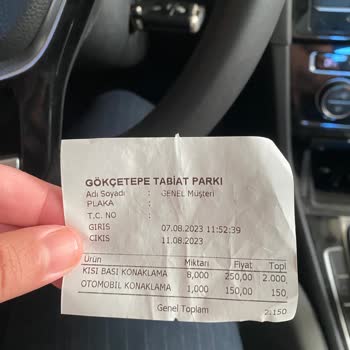 Gökçetepe Tabiat Parkı Konaklamadığım Günün Ücret İadesini Yapmadı