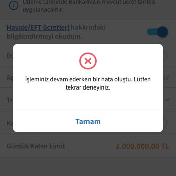 Halkbank EFT İşlemlerinde Sorun Yaşıyorum