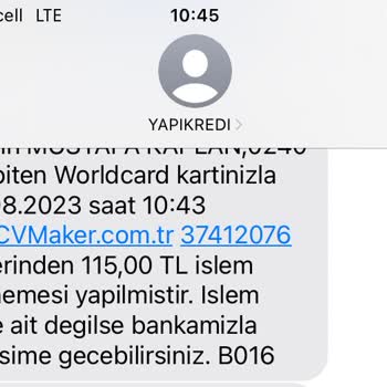 Cvmaker.com.tr Kredi Kartını Kopyalıyor Sonradan Çekiyor