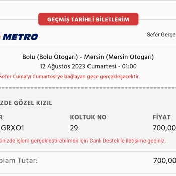 Metro Turizm Gecikme Ve Otobüs Rahatsızlığı