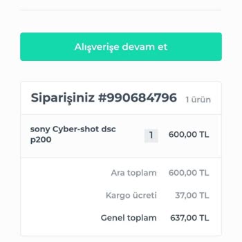 serbestbolge İnternetten Satın Aldığım Fotoğraf Makinesiyle İlgili Sorun