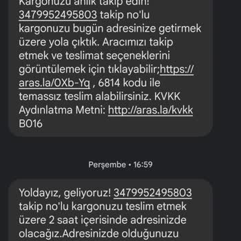 Geç Gelen Aras Kargo Feshane Şubesi Pişmanlıktır