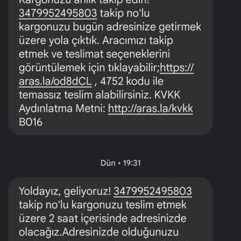 Geç Gelen Aras Kargo Feshane Şubesi Pişmanlıktır