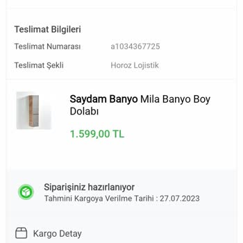 Koçtaş Ürün 1 Aydır Gelmedi