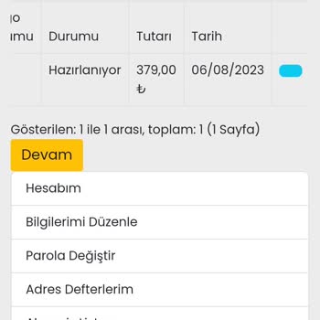 The Collection Ürünümü Kargoya Vermiyor
