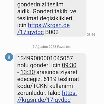 İşini Yapmayan Kargomsende Firması
