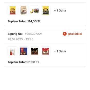 Migros Sanal&hızlı Market Uygulamasının Her Zaman Yaptığı İptal İşlemi