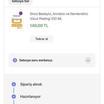 Sinoz Kozmetik Ürünü Kargoya Vermiyor