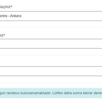 Vfsglobal Randevu Bulunmuyor