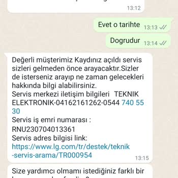 LG Değişim Yapmıyor Garanti Kapsamına Koymuyor