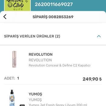 Watsons Eksik Ürün Gönderimi