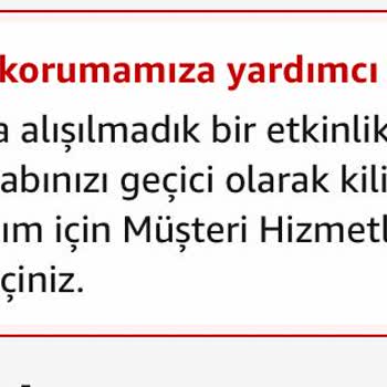 Amazon Hesabın Koruma Altına Alınması