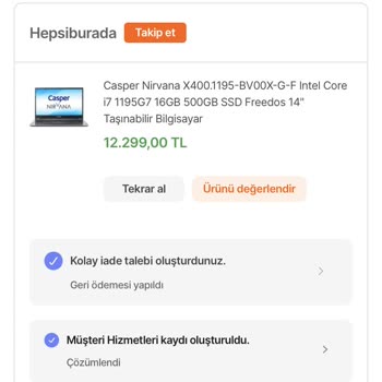 Hepsiburada Sipariş Verdiğim Ürünün Yerine Farklı Ürün Gönderdi