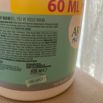 Gratis Arko Nem Mikrobiyom Dengeleyici Bakım Kremi 480 Değil 420 Çıktı