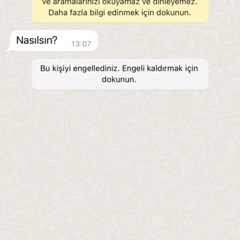 WhatsApp Telefonuma WhatsApp Tan Gelen Mesajdan Şikayetçiyim