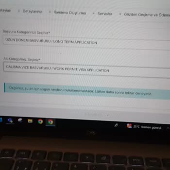 VFS Global (Istanbul)- Unreachable Visa Appointment Page