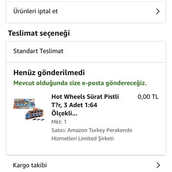 Amazon'dan Gelmeyen Değişim